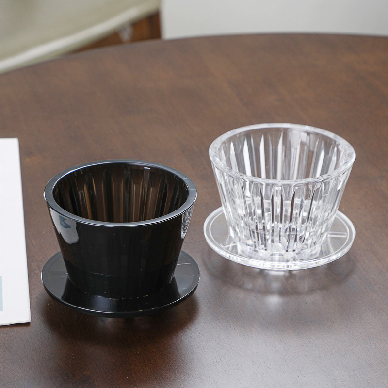 Coffee Equipment V60 - ウェーブコーヒードリッパークリスタルアイ注ぐコーヒーファンネルフィルターカップコーヒーメーカー平底均一性を向上