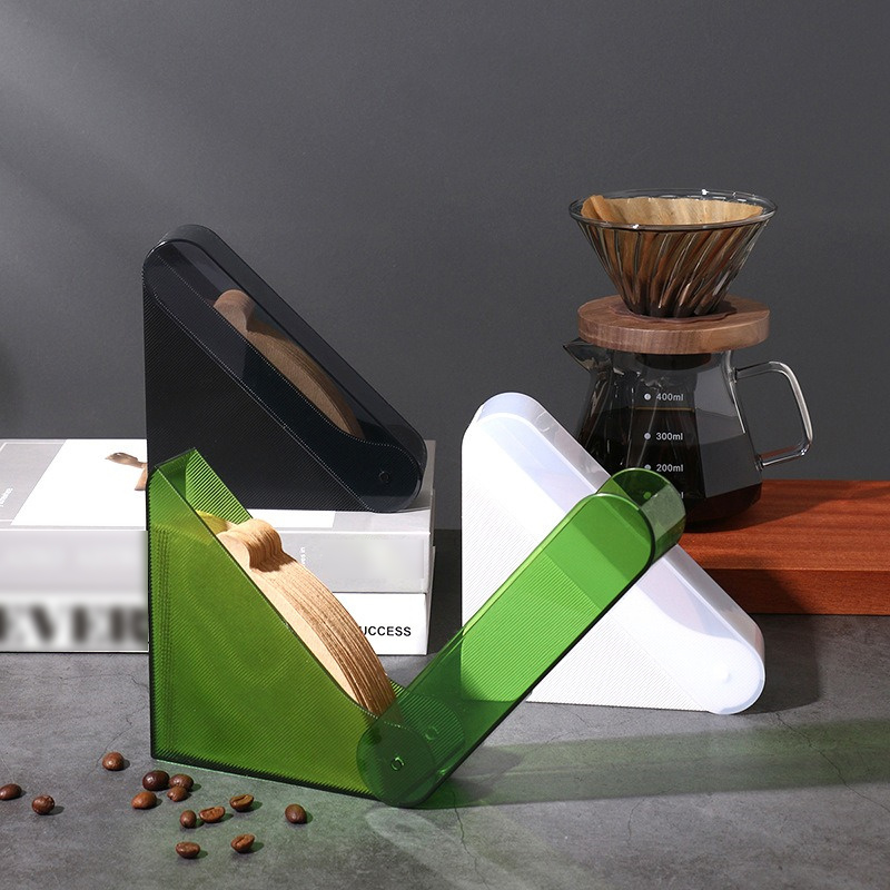 Coffee Equipment V60 - コーヒー濾紙ホルダーボックス、ハンドドリップボックス、紙収納ラック、腹筋カバー、ツール